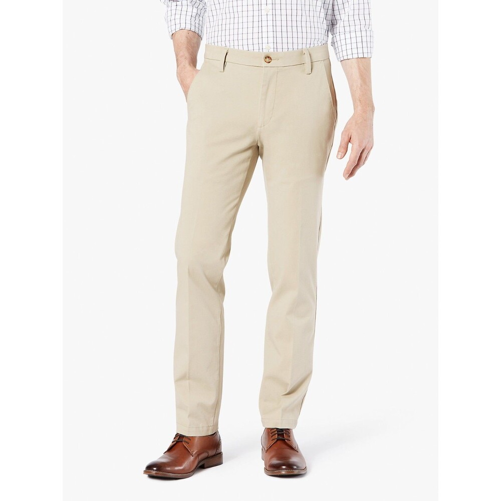 Dockers Slim Fit Workday Khaki Pants Mens 30x32 Beige Smart 360 Flex NEW